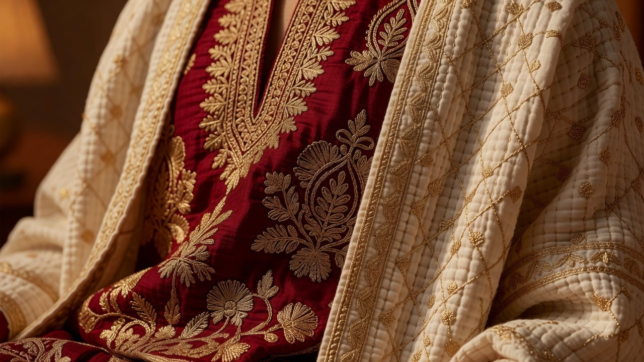 Gold Thread — intricate embroidery and luxury fabric detail