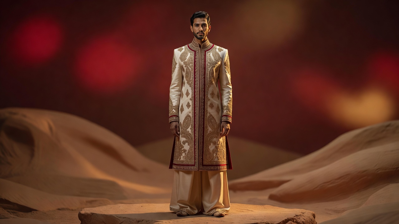 Gold embroidered heritage jacket editorial